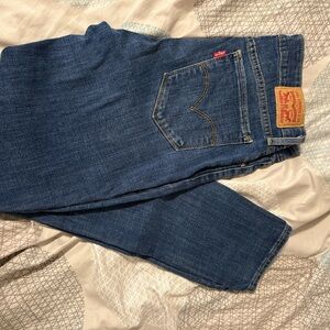 Levi's Women's Dark Blue Straight Jeans